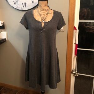 Soft, stylish charcoal gray dress!